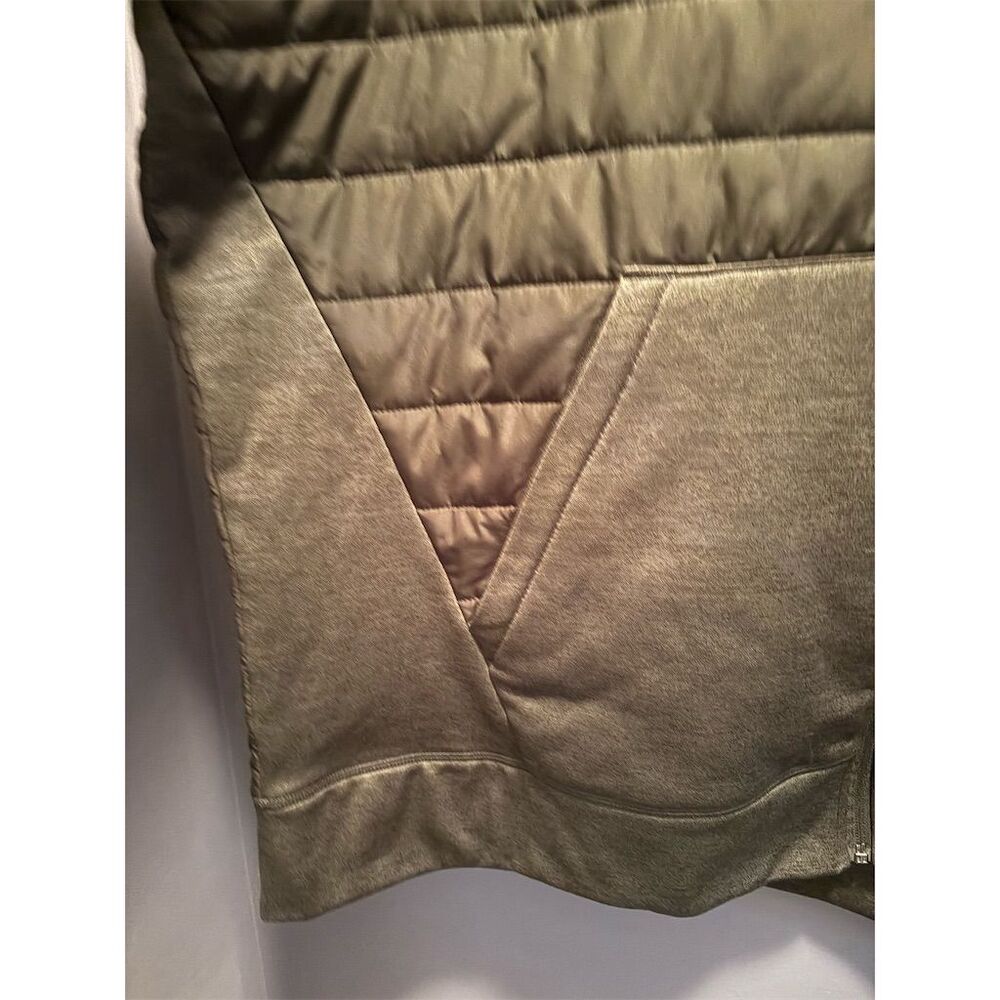 Reebok Men's 3XL Green Lightly Quilted Zip-Up Hoodie Winter - Picture 4 of 9